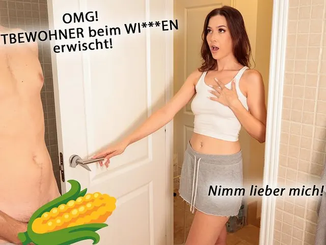 OMG! Notgeilen MITBEWOHNER beim WICHSEN erwischt! Fick lieber mich!