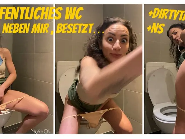 Von wegen kurze Piss - Pause ! Pissen und Selbstfick, danach sollst du auf meinen Arsch spritzen