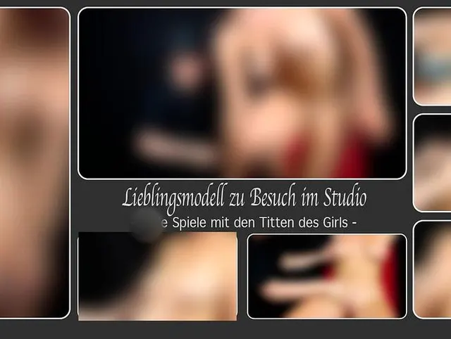 Lieblingsmodell zu Besuch im Studio - Geile Spiele mit den Titten des Girls -