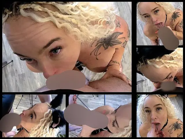 Blonde Sexsklavin benutzt wofür sie da ist