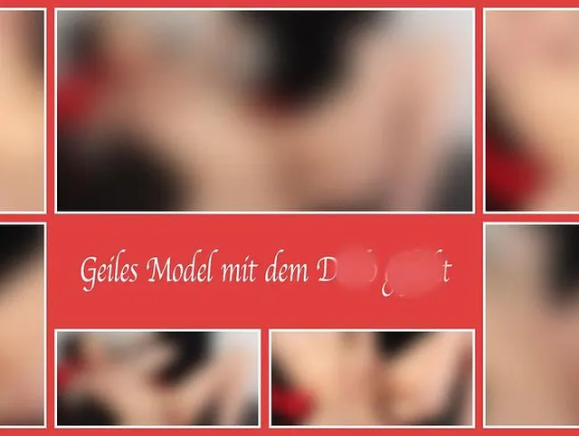 Geiles Model mit dem Dildo gefickt
