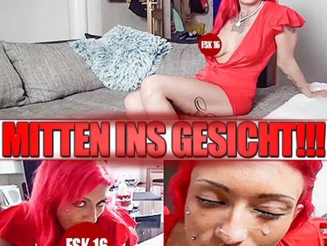 MITTEN INS GESICHT