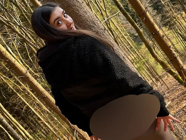 Ich wollte es unbedingt draußen!! Beim Wald Fick fast erwischt!!