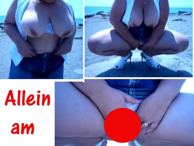 Busenmaus allein am Strand