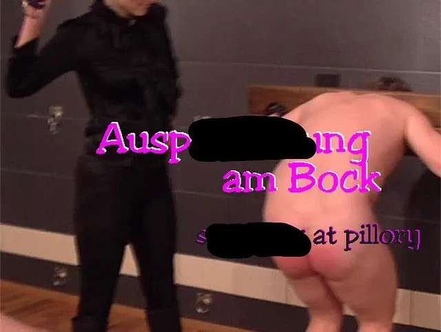 Auspeitschung am Pranger