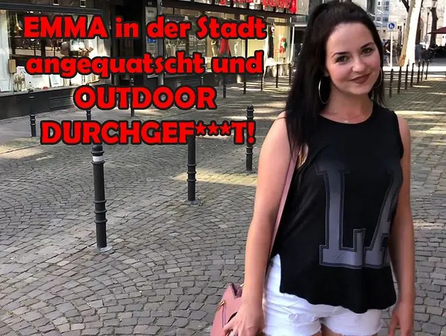 EMMA in der Stadt angequatscht und OUTDOOR DURCHGEFICKT!