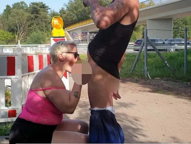 Blowjob an der Autobahn