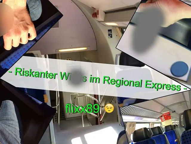 Riskanter Wichs im Regional Express