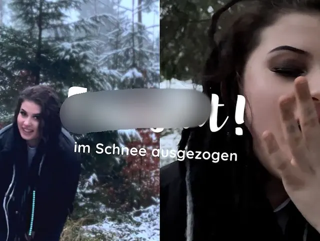 Bei Schnee trinke ich seinen warmen Saft