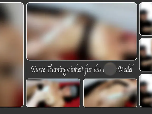 Kurze Trainingseinheit für das devote Model