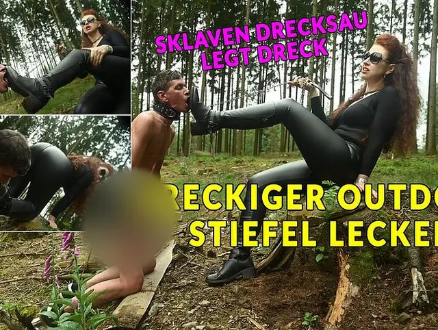 Dreckiger Outdoor Stiefel Lecker