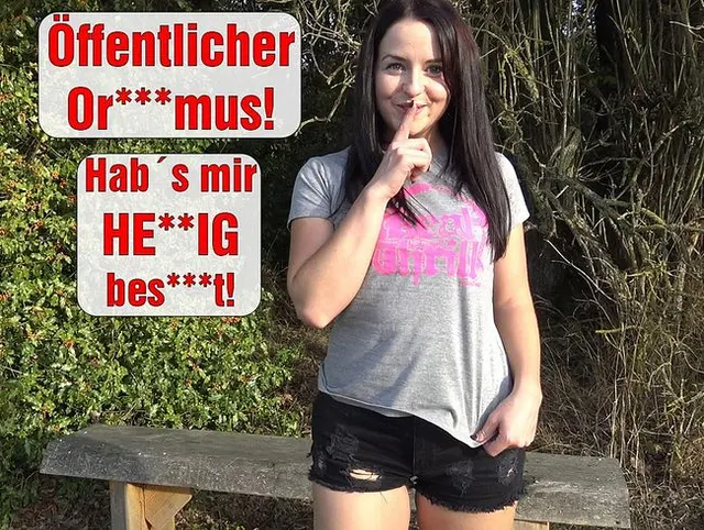 Öffentlicher Orgasmus! Hab´s mir HEFTIG besorgt!