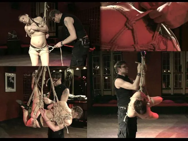Hänge-Bondage im Spiegelsaal