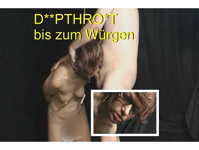 Throaten bis zum Spucken