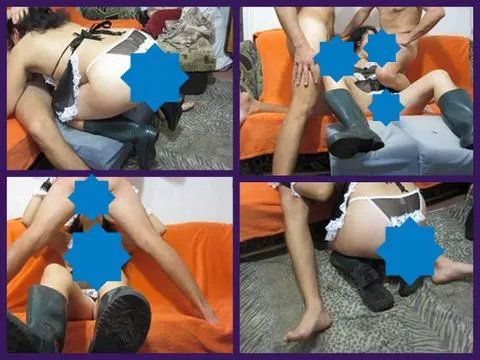 maid in rubber boots