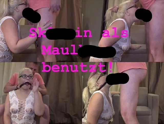 Sklavin als Maulhure benutzt