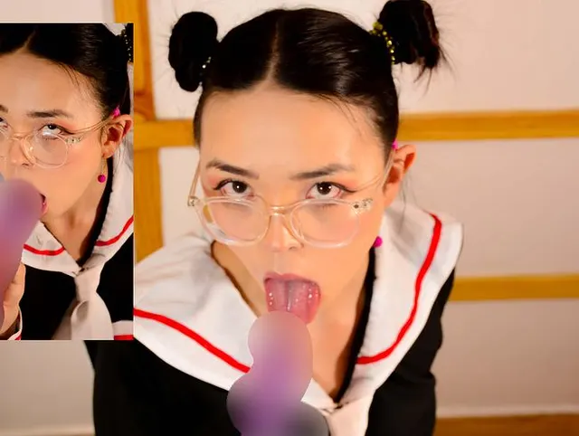 Hentai-Schulmädchen Realixa Hegao und Deep Throat