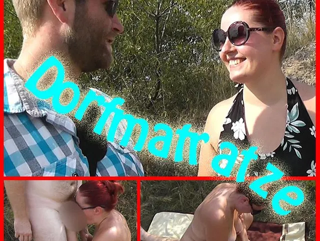 Dorfmatratze vom Dienst. Outdoor gefickt  mit dicken Schwanz