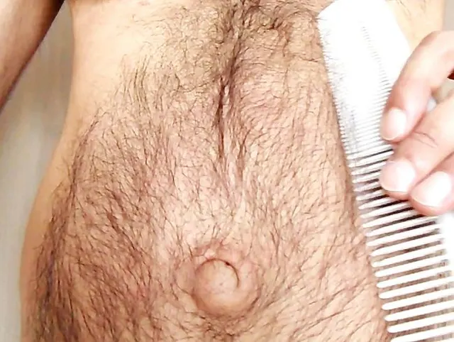 combing the hairy body