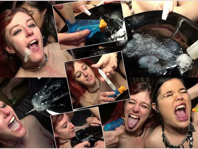 2 Teil Zwei Wasser n voller Sperma