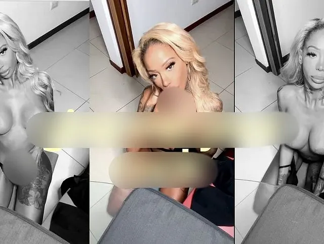 Desi zieht sich aus, macht heiß, leckt und reitet auf ihrem Lieblings-Dildo.