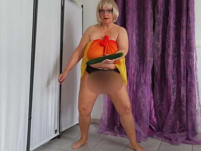 Gurke vollgespritzt