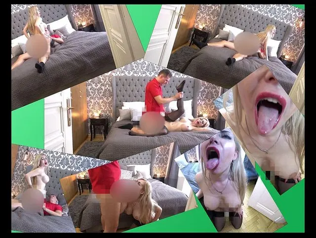 Geiles Tinder-Sexdate mit sexy Blondine.  Schlucken. Teil 3.