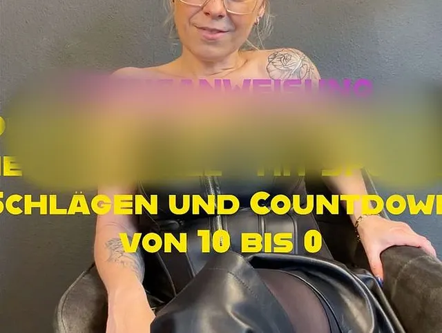 Wichsanweisung - Du wichst jetzt genau so wie ich es will, mit Spucken, schlagen und Countdown...