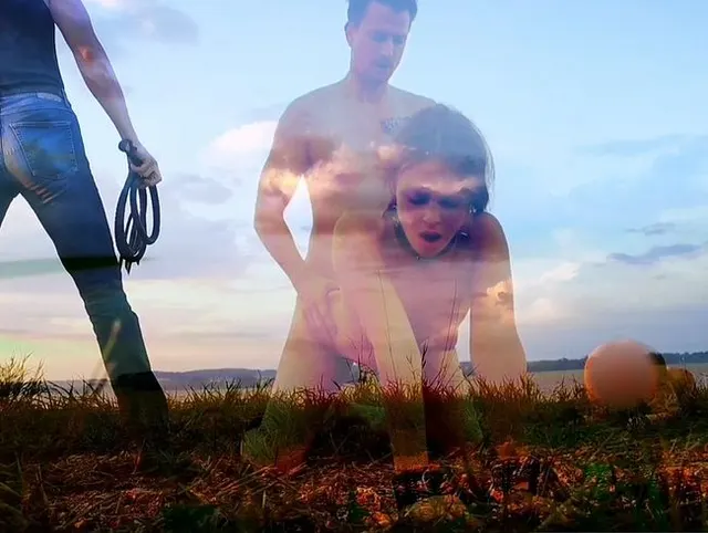 Peitschenknall und Outdoorfuck