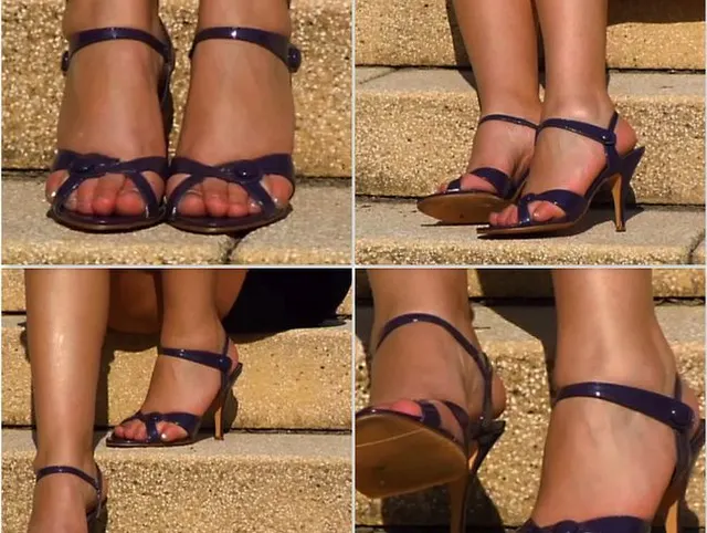 meine sexy Sandalen lackiert