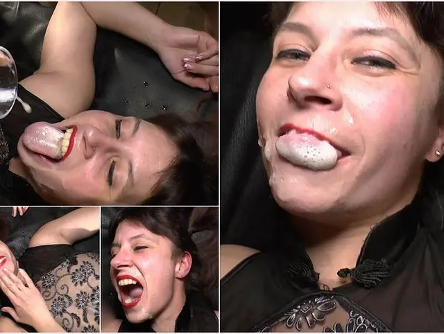 Die Geile Sperma Milf Bibi Schluckt sich satt