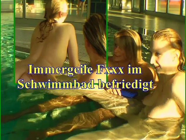 Immergeile Fotze im Schwimmbad befriedigt